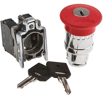 Schneider-Electric 緊急停止按鈕 XB4BS9445EX