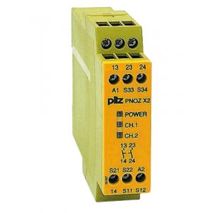 pilz 安全繼電器 PNOZ X2 24VAC/DC 2n/o