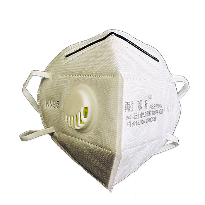 NABES耐唄斯 NBS9502V 頭帶式 有呼吸閥 外鼻梁 有海綿 KN95折疊口罩