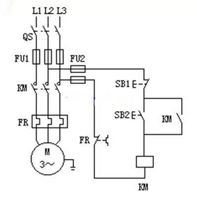 電動機連續(xù)運轉(zhuǎn)控制原理圖